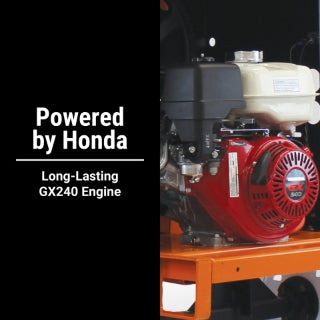Brave Mortar Mixer | 6 Cu. Ft. Steel Drum | Honda GX240