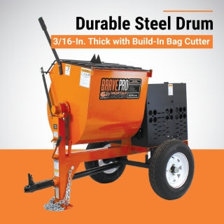 Brave Mortar Mixer | 8 Cu. Ft. Steel Drum | Honda GX240