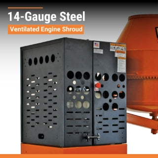 Brave Concrete Mixer | 7 Cu. Ft. Steel Drum | Honda GX270