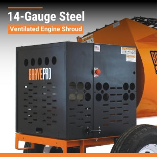 Brave Mortar Mixer | 8 Cu. Ft. Steel Drum | Honda GX240