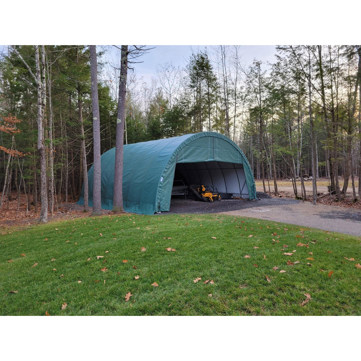 Rhino Shelter Portable Building (Round Style) 30’W x 30’L x 15’H