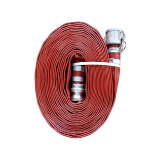 JGB Hose 3-In. X 50-Ft. Red PVC Discharge Hose CxE Camlocks