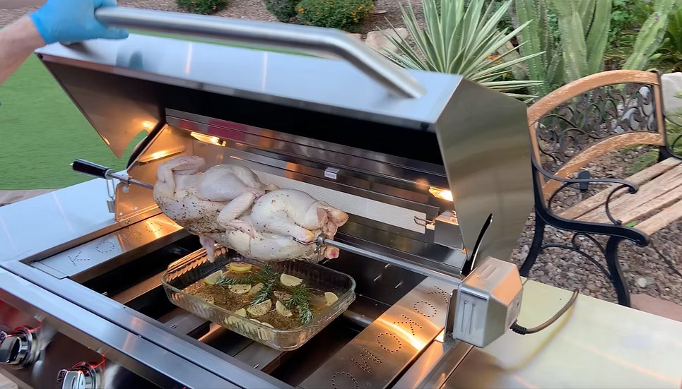 Kokomo BBQ Grill Rotisserie Kits For 4 & 5 Burner Grills