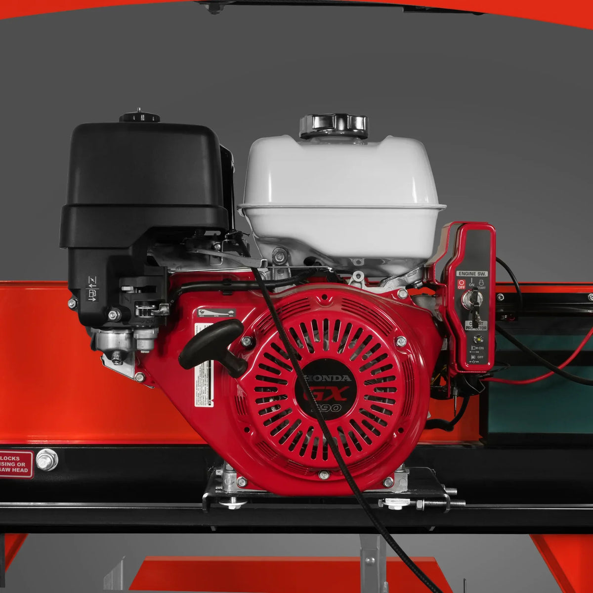 MechMaxx 32" Portable Sawmill , HONDA GX390 389cc E-Start Gasoline Engine, 26.5" Board Width, 20' Track Length (13' Track Length + 6.4' Track Extension Included) , SM-32