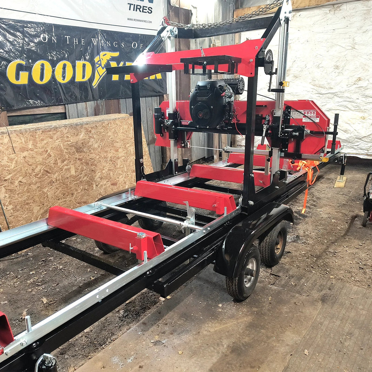 MechMaxx 36" MAX Portable Sawmill, 25HP 750cc ZONSEN V-Twin Engine, 35" Board Width, 20' Track Length, SM-36MAX