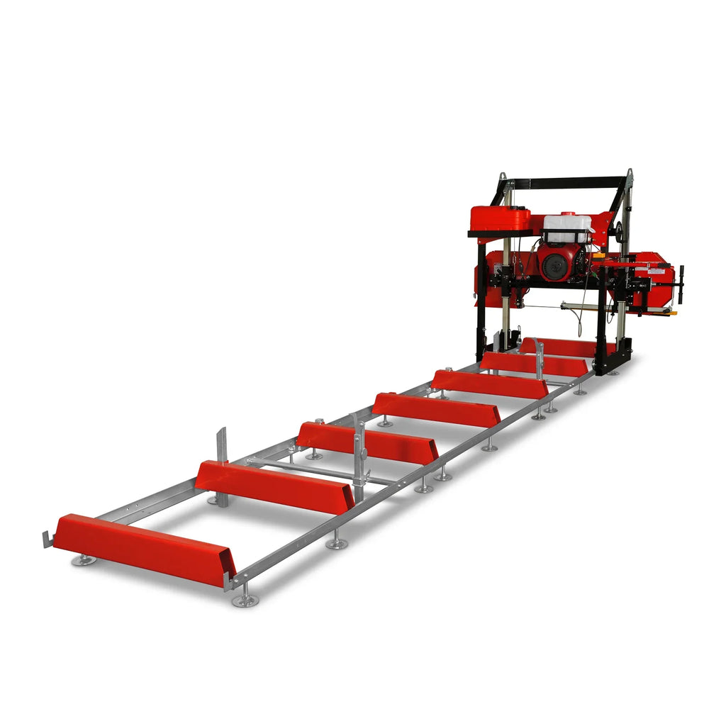 MechMaxx 36" MAX Portable Sawmill, 25HP 688cc HONDA GX690 V-Twin Engine, 35" Board Width, 20' Track Length, SM36-HMAX