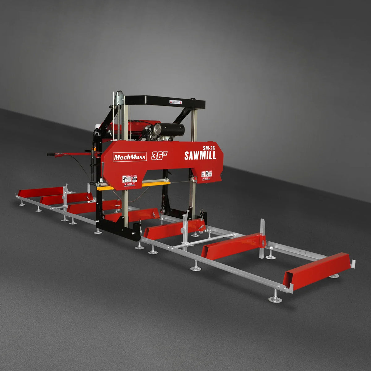 MechMaxx 36" MAX Portable Sawmill, 25HP 688cc HONDA GX690 V-Twin Engine, 35" Board Width, 20' Track Length, SM36-HMAX