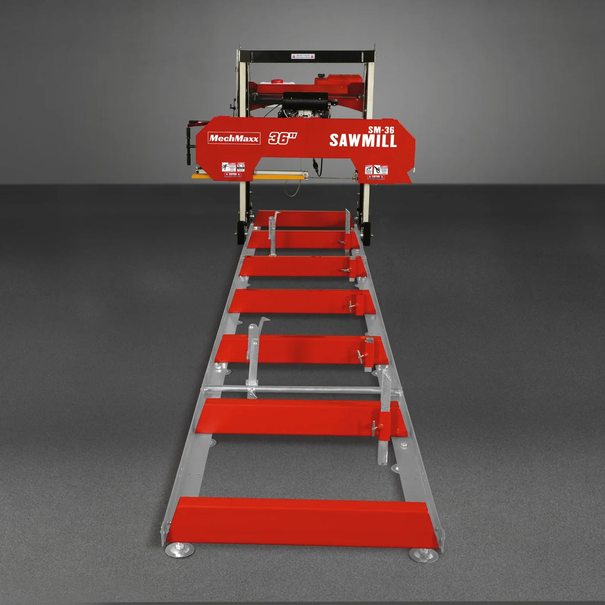 MechMaxx 36" MAX Portable Sawmill, 25HP 688cc HONDA GX690 V-Twin Engine, 35" Board Width, 20' Track Length, SM36-HMAX