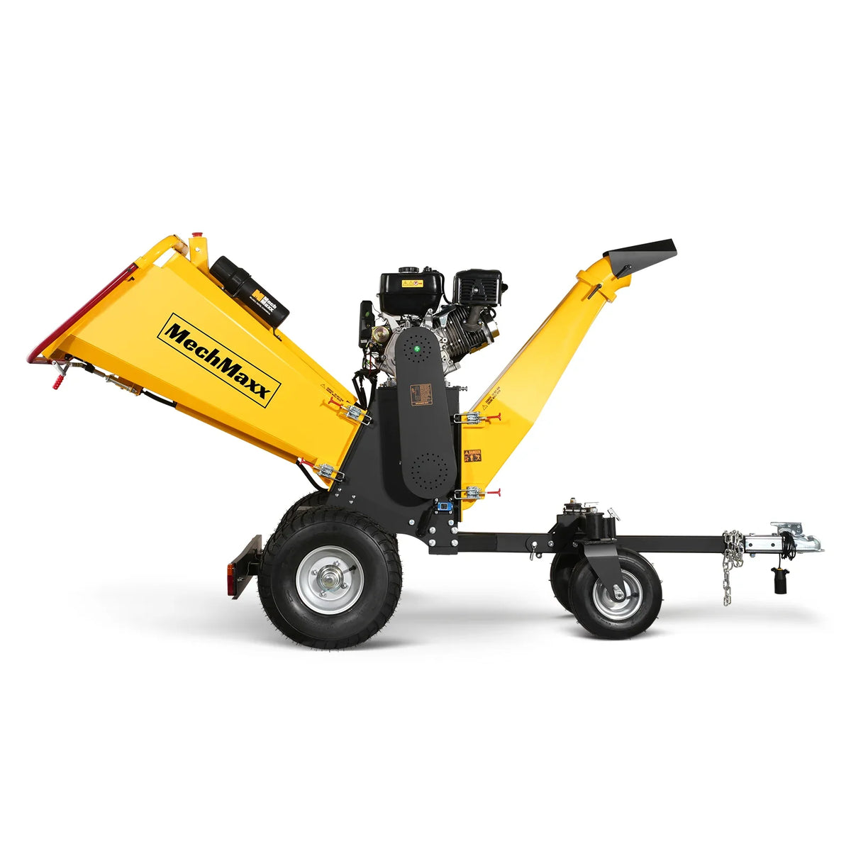 MechMaxx 6 inch E-start Zonsen 459cc 15hp Gas Powered 4 - Wheel Drum Wood Chipper with Taillight ,  B150