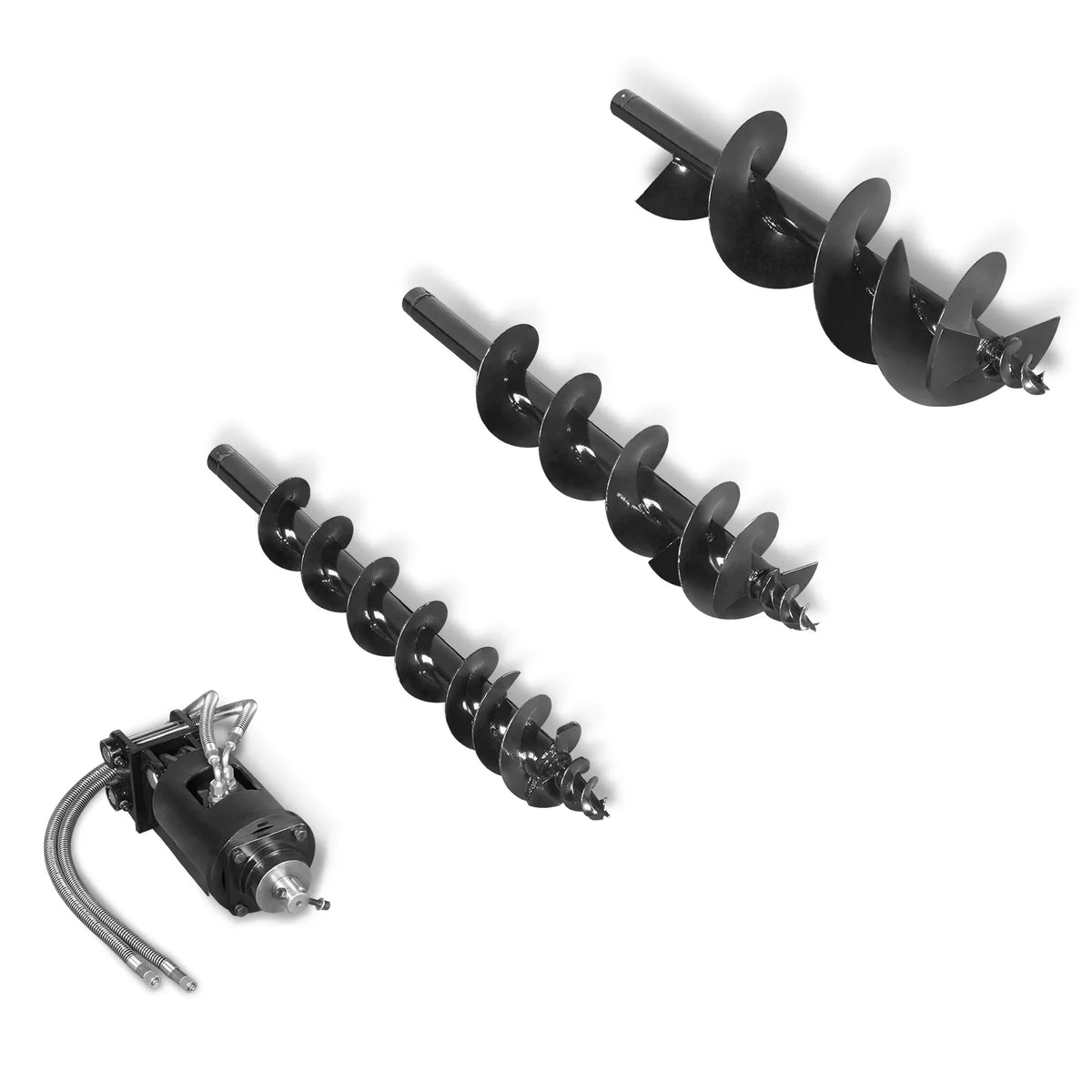 MechMaxx Three-Rod Auger for Mini Compact Excavator MEC17, MEC17PRO