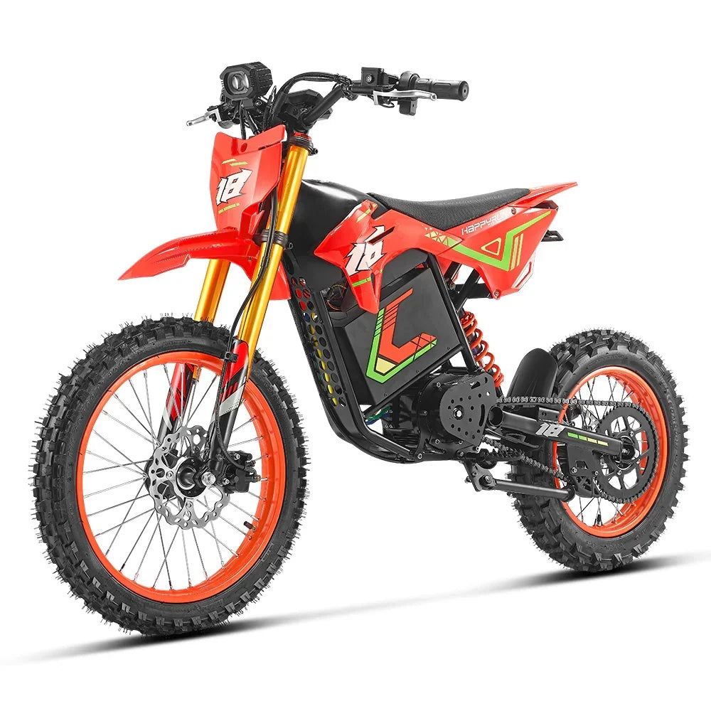 HappyRun F18 2.0 60V/30Ah 6000W Off-Road Electric Dirt Bike for Teens