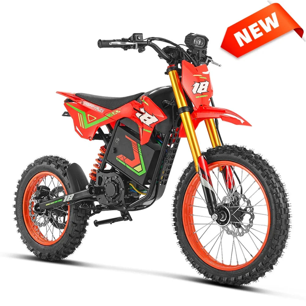 HappyRun F18 2.0 60V/30Ah 6000W Off-Road Electric Dirt Bike for Teens