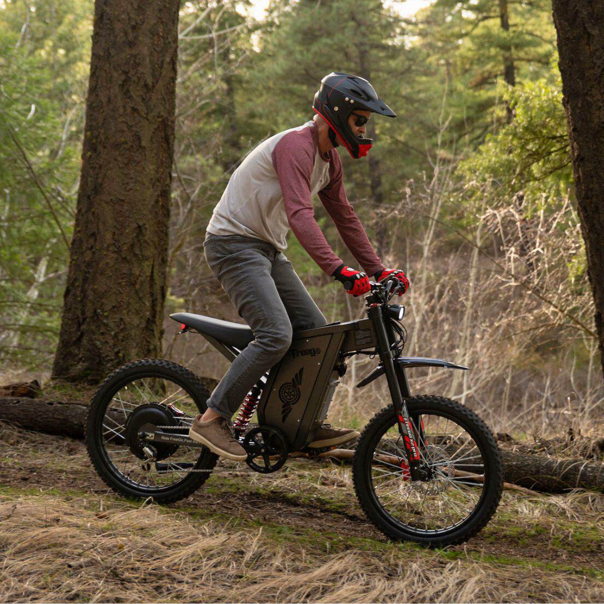 Freego X2 Pro All-Terrain Electric Dirt Bike with Pedals