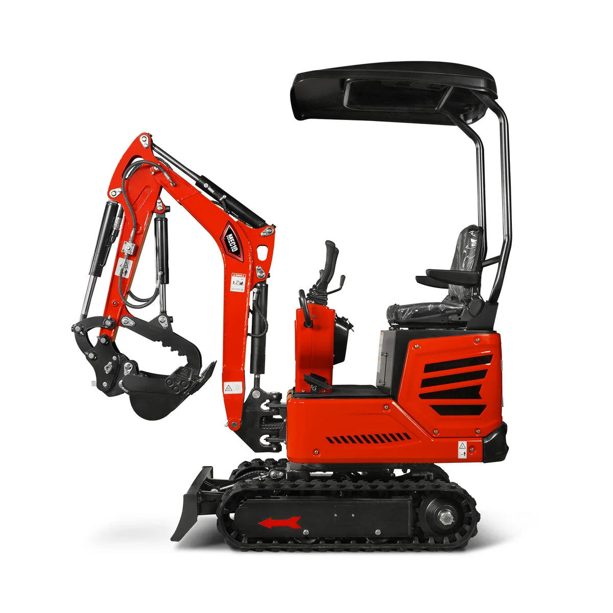 MechMaxx 1 Ton Mini Excavator – Honda GX390 Engine, 65.7" Dig Depth, 2280 lb Compact Mini Excavator (MEC10)