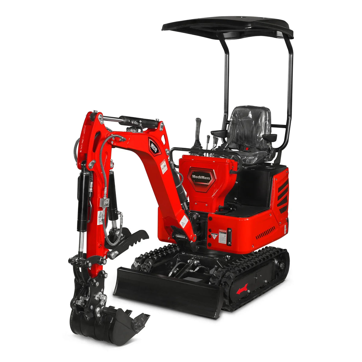 MechMaxx 1 Ton Mini Excavator – Honda GX390 Engine, 65.7" Dig Depth, 2280 lb Compact Mini Excavator (MEC10)