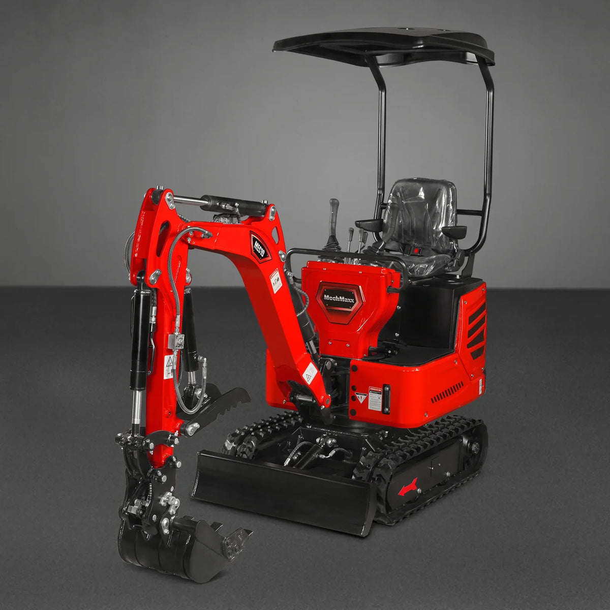 MechMaxx 1 Ton Mini Excavator – Honda GX390 Engine, 65.7" Dig Depth, 2280 lb Compact Mini Excavator (MEC10)