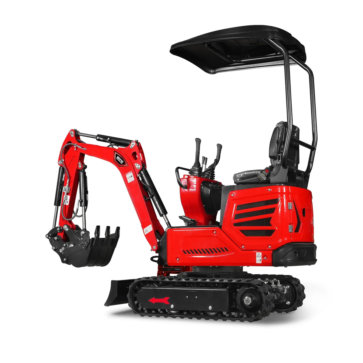 MechMaxx 1 Ton Mini Excavator – Honda GX390 Engine, 65.7" Dig Depth, 2280 lb Compact Mini Excavator (MEC10)