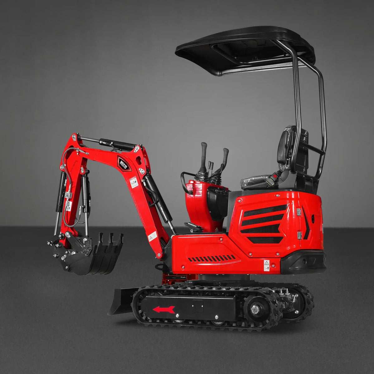 MechMaxx 1 Ton Mini Excavator – Honda GX390 Engine, 65.7" Dig Depth, 2280 lb Compact Mini Excavator (MEC10)