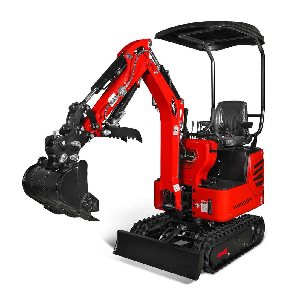 MechMaxx 1 Ton Mini Excavator – Honda GX390 Engine, 65.7" Dig Depth, 2280 lb Compact Mini Excavator (MEC10)