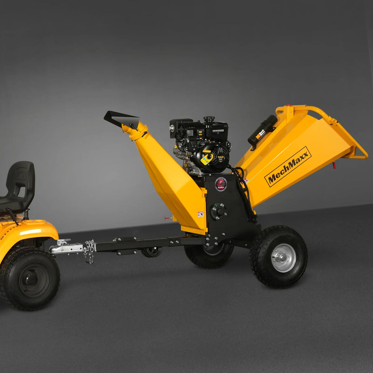 MechMaxx 6 inch E-start B&S VANGUARD 408cc 14hp Gasoline Engine Powered Drum Wood Chipper,   P4206