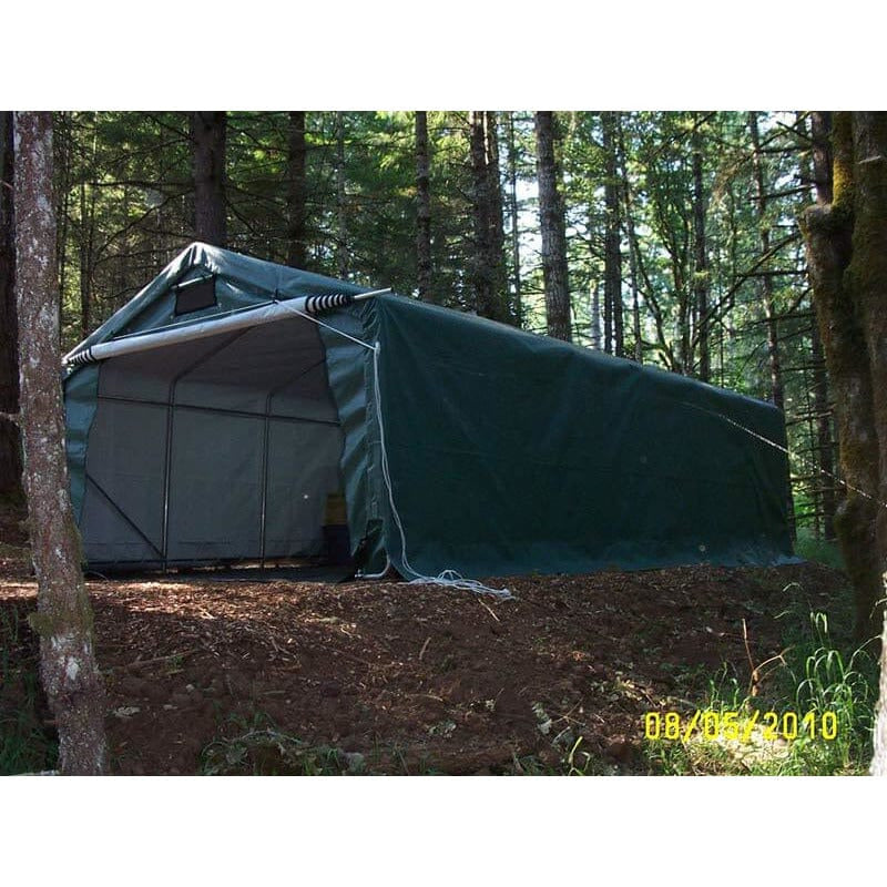 Rhino Shelter Extended Garage (House Style) 12’W x 24’L x 8’H