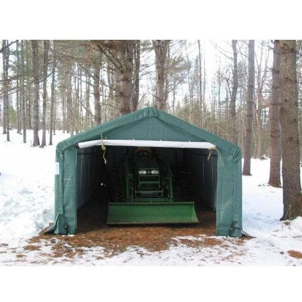 Rhino Shelter Garage 12’W x 20’L x 8’H (House Style)