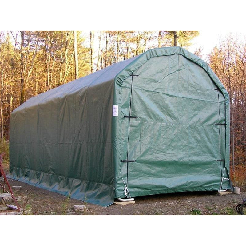 Rhino Shelter Instant Garage (Extended Barn Style) 12’W x 28’L x 12’H