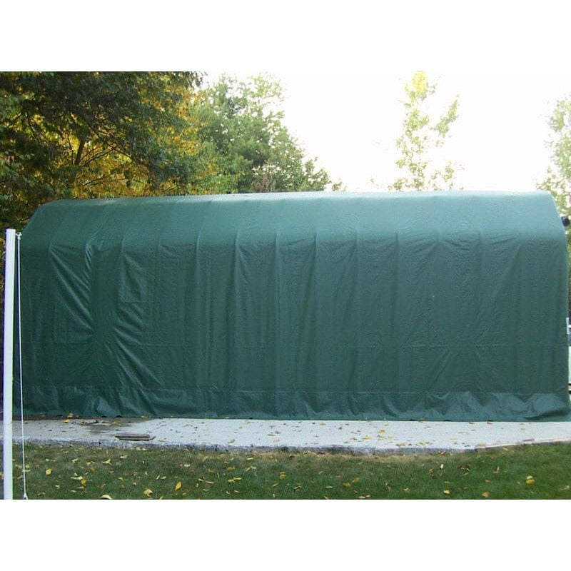 Rhino Shelter Instant Garage (Extended Barn Style) 12’W x 28’L x 12’H