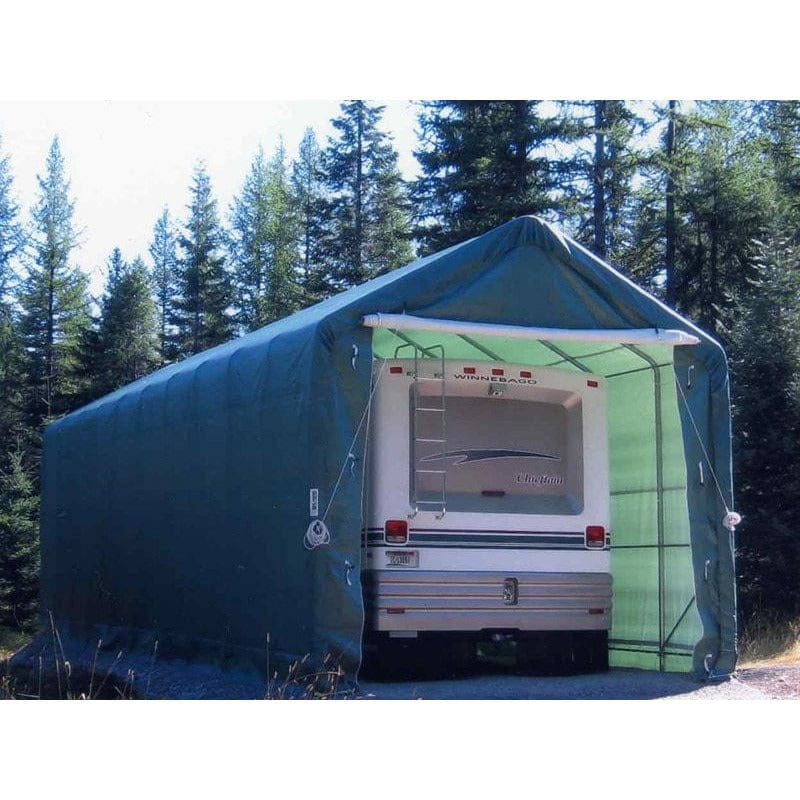 Rhino Shelters Instant Garage (Peak Style) 14’W x 42’L x 17’H
