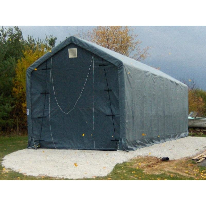 Rhino Shelters Instant Garage (Peak Style) 14’W x 42’L x 17’H