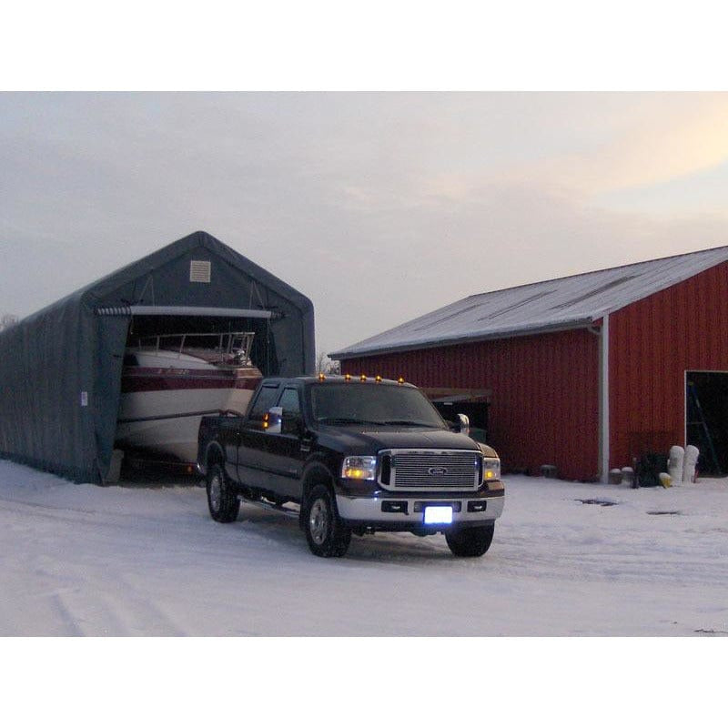 Rhino Shelters Instant Garage (Peak Style) 14’W x 42’L x 17’H