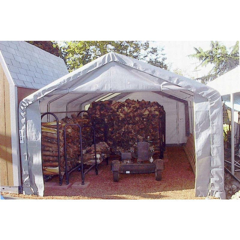 Rhino Shelter Storage Shed 12’W x 12’L x 8’H (House Style)