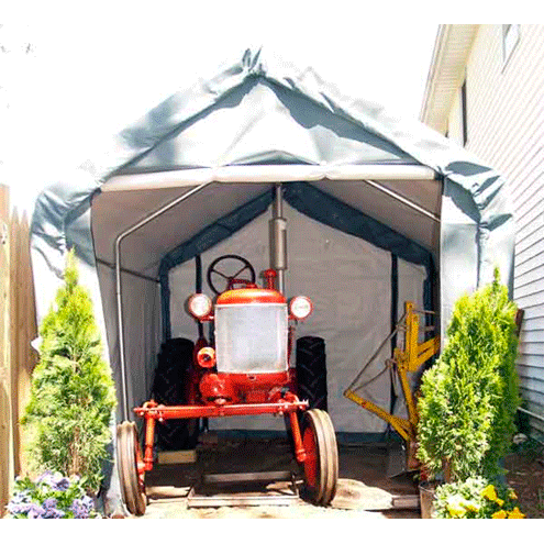 Rhino Shelter Storage Shed 8’W x 8’L x 8’H (House Style)