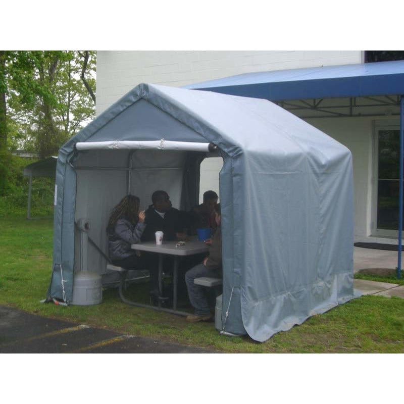 Rhino Shelter Storage Shed 8’W x 8’L x 8’H (House Style)