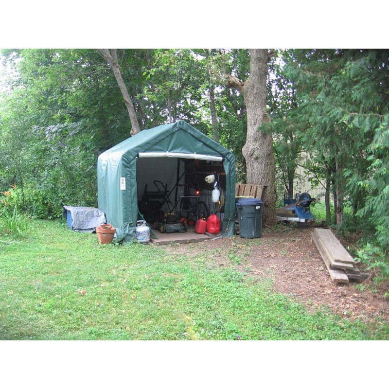 Rhino Shelter Storage Shed 8’W x 8’L x 8’H (House Style)