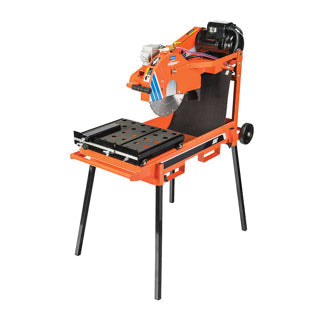 Norton Clipper Compact Masonary Saw | 14 In. | Rear Wheel Dolly with Removeable Legs | 2HP