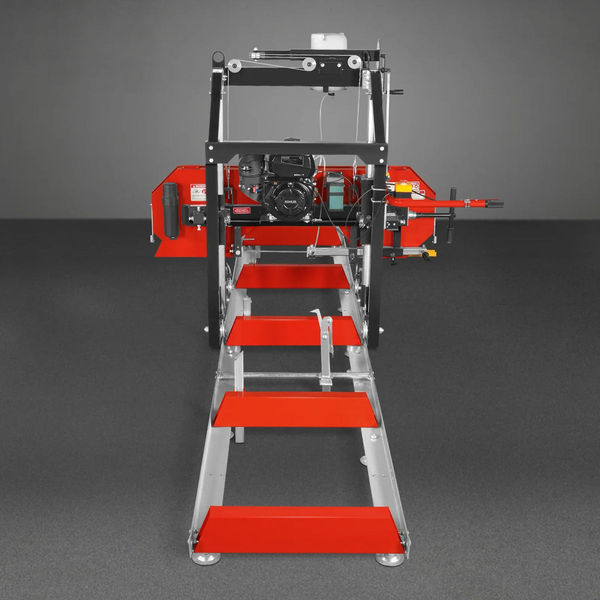 MechMaxx 26" Portable Sawmill, KOHLER CH440 429cc E-Start Gasoline Engine, 20" Board Width, 20' Track Length (13' Track Length + 6.4' Track Extension Included) , SM-26