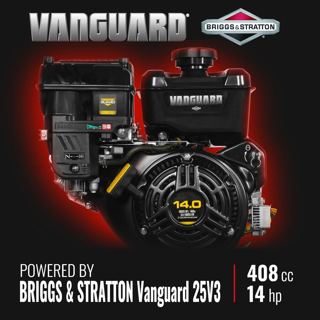 MechMaxx 6 inch E-start B&S VANGUARD 408cc 14hp Gasoline Engine Powered Drum Wood Chipper,   P4206