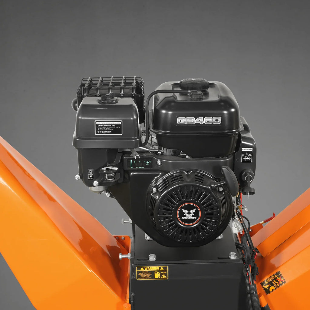 MechMaxx 6 inch E-start ZONSEN 459cc 15hp Gasoline Engine Powered Drum Wood Chipper ,  P4206