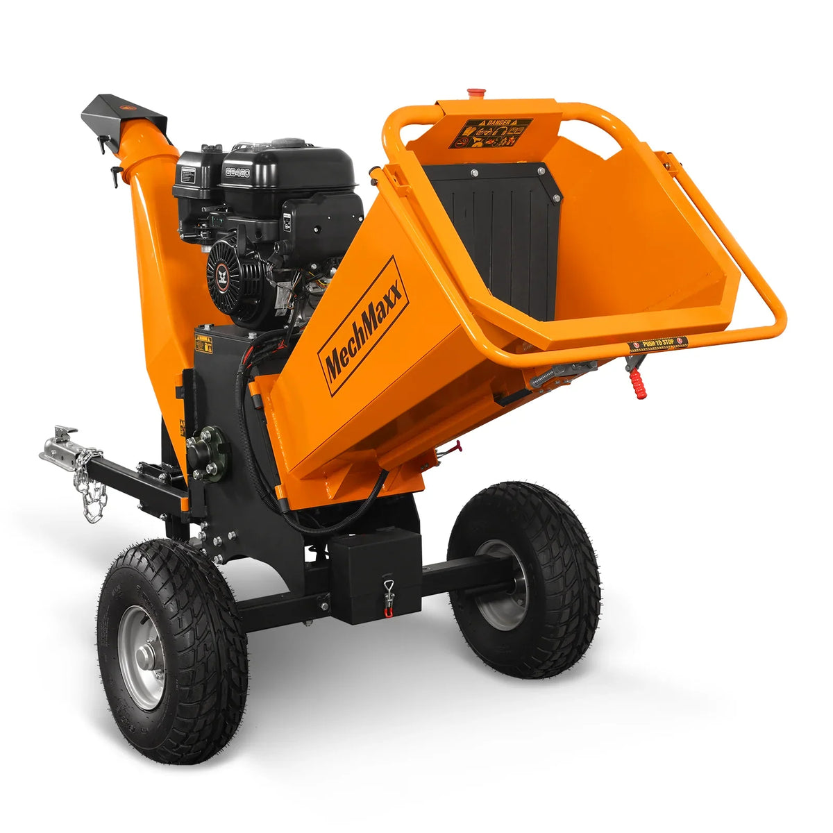 MechMaxx 6 inch E-start ZONSEN 459cc 15hp Gasoline Engine Powered Drum Wood Chipper ,  P4206
