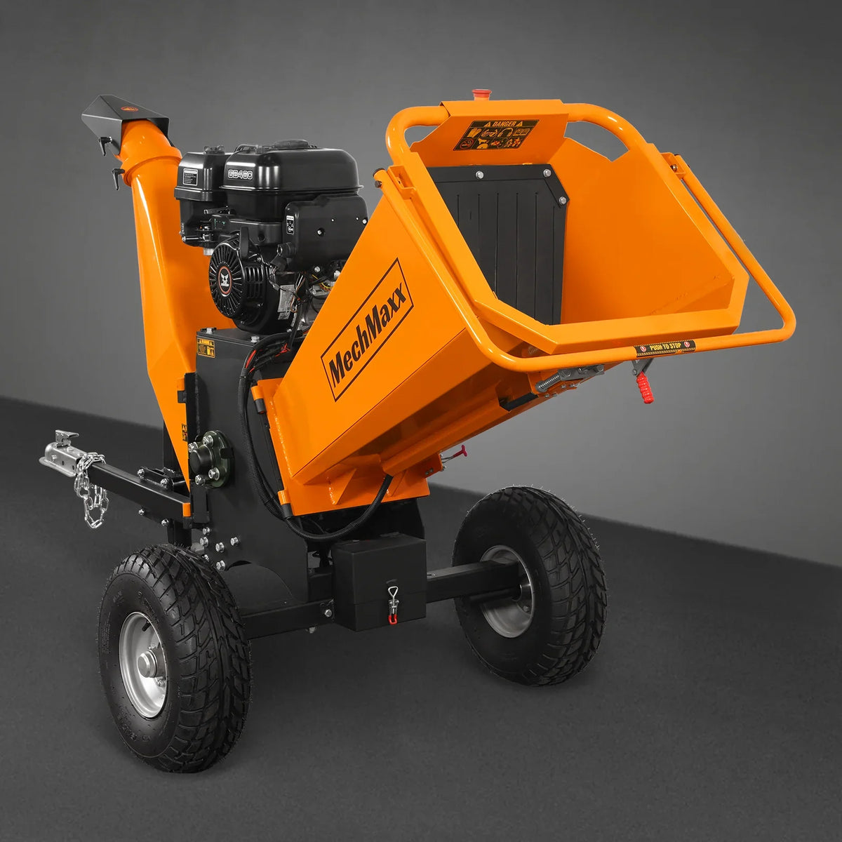 MechMaxx 6 inch E-start ZONSEN 459cc 15hp Gasoline Engine Powered Drum Wood Chipper ,  P4206