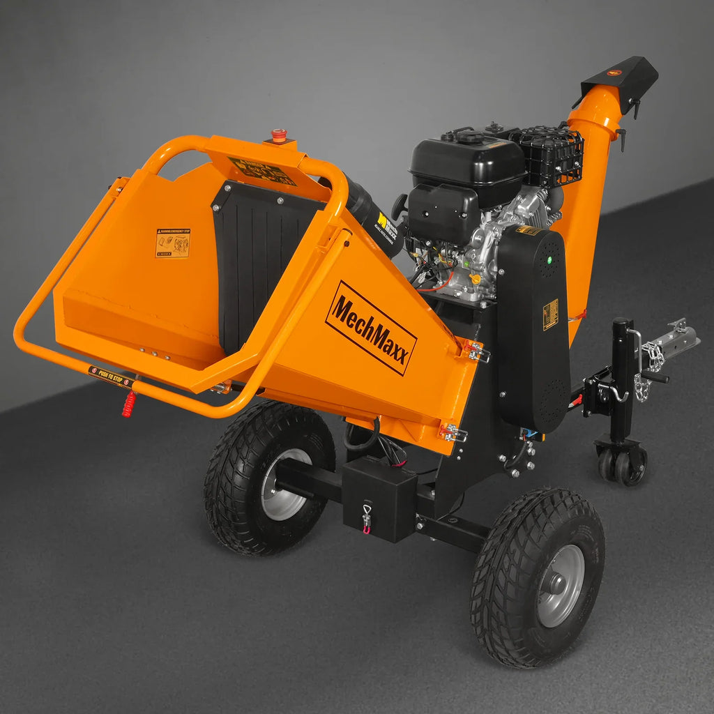 MechMaxx 6 inch E-start ZONSEN 459cc 15hp Gasoline Engine Powered Drum Wood Chipper ,  P4206