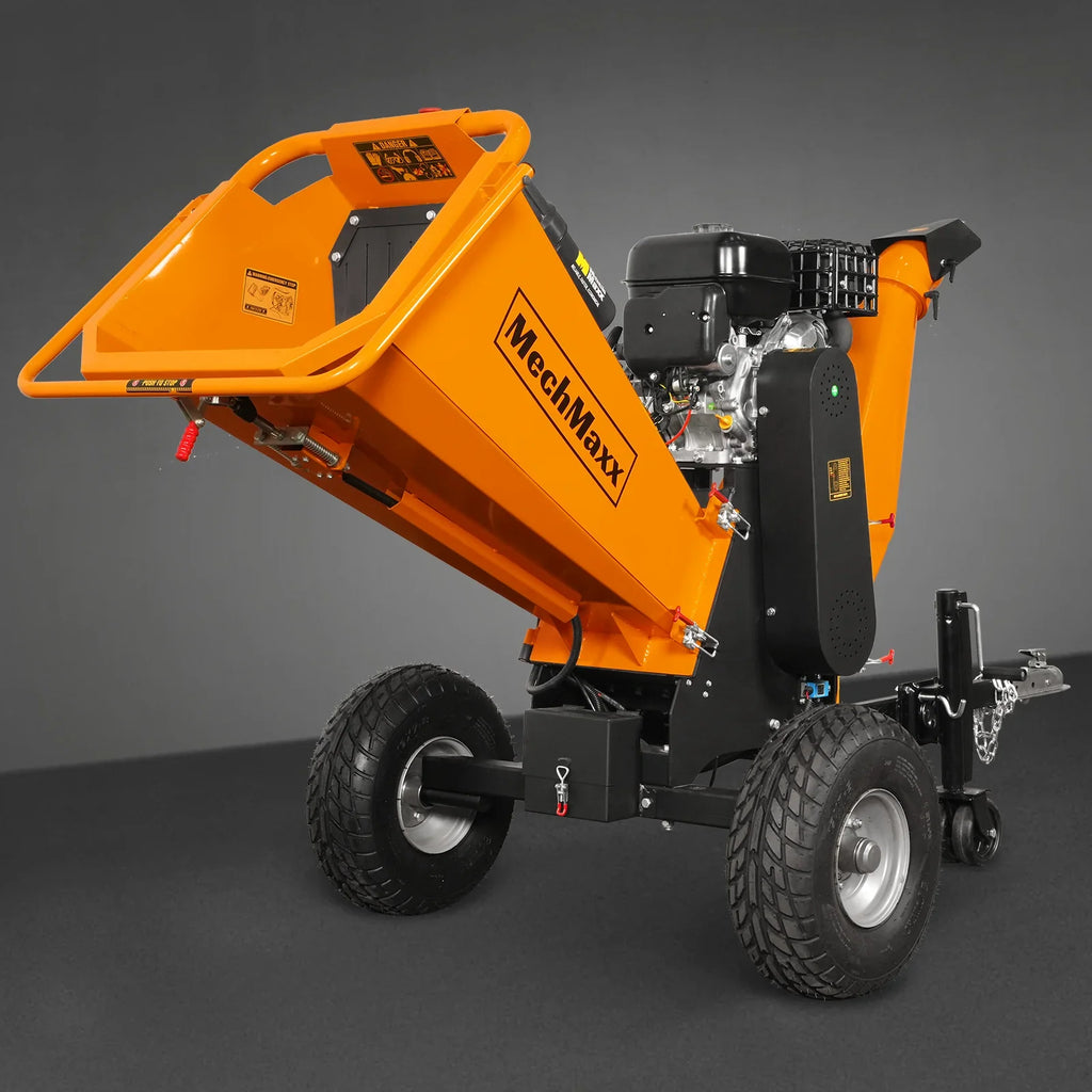 MechMaxx 6 inch E-start ZONSEN 459cc 15hp Gasoline Engine Powered Drum Wood Chipper ,  P4206
