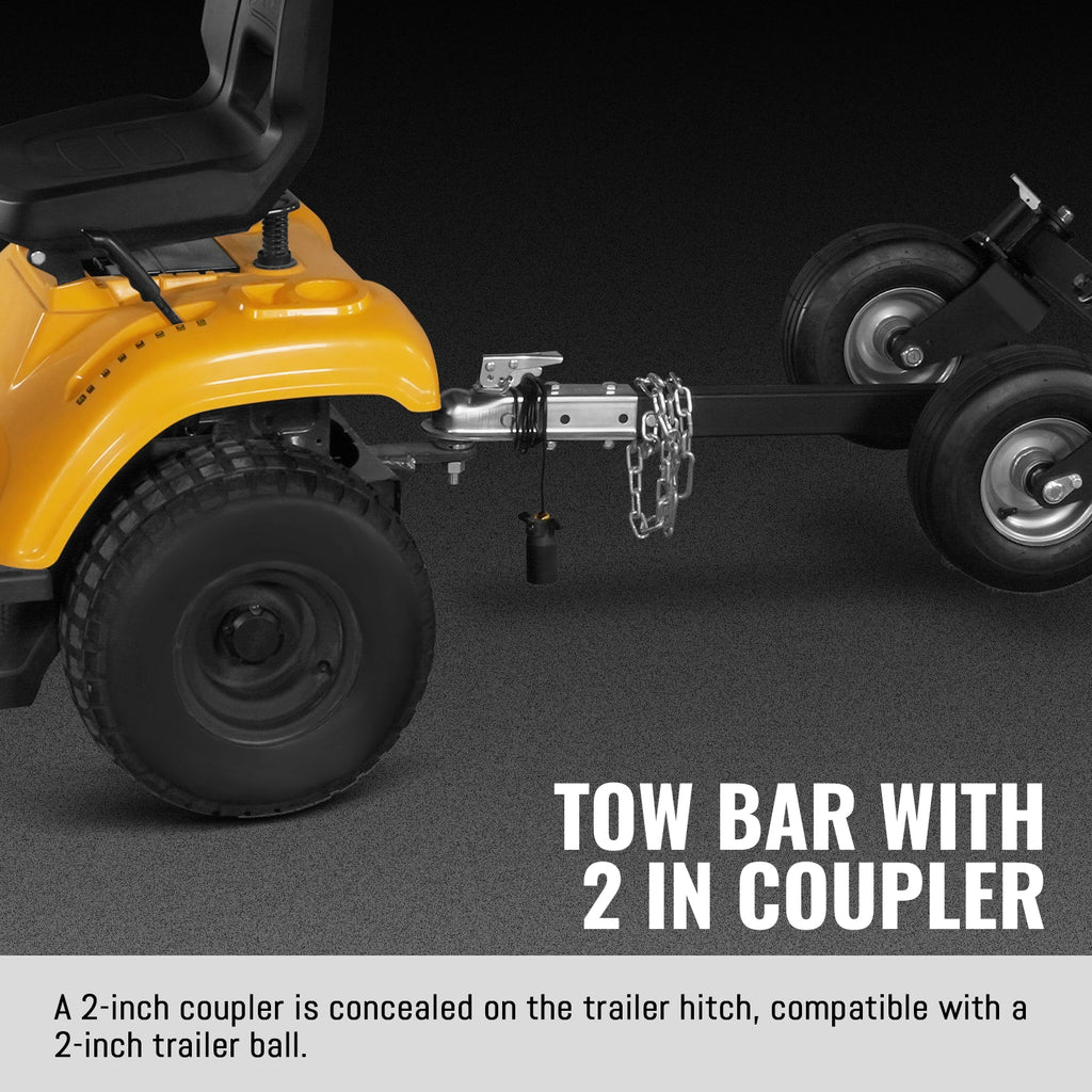MechMaxx 6 inch HONDA GX390 E-Start Gasoline Engine Powered 4 - Wheel Drum Wood Chipper with Taillight ,  B150