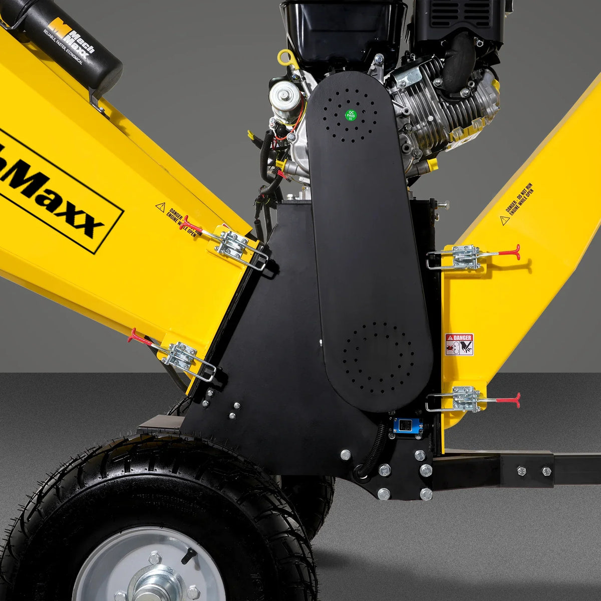 MechMaxx 6 inch E-start B&S VANGUARD 408cc 14hp Gasoline Engine Powered Drum Wood Chipper,   P4206