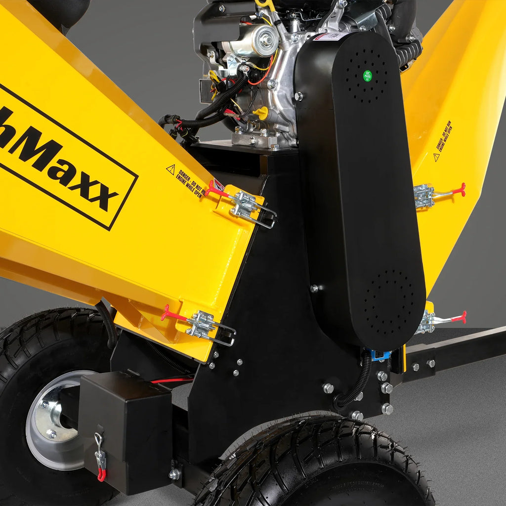 MechMaxx 6 inch E-start B&S VANGUARD 408cc 14hp Gasoline Engine Powered Drum Wood Chipper,   P4206