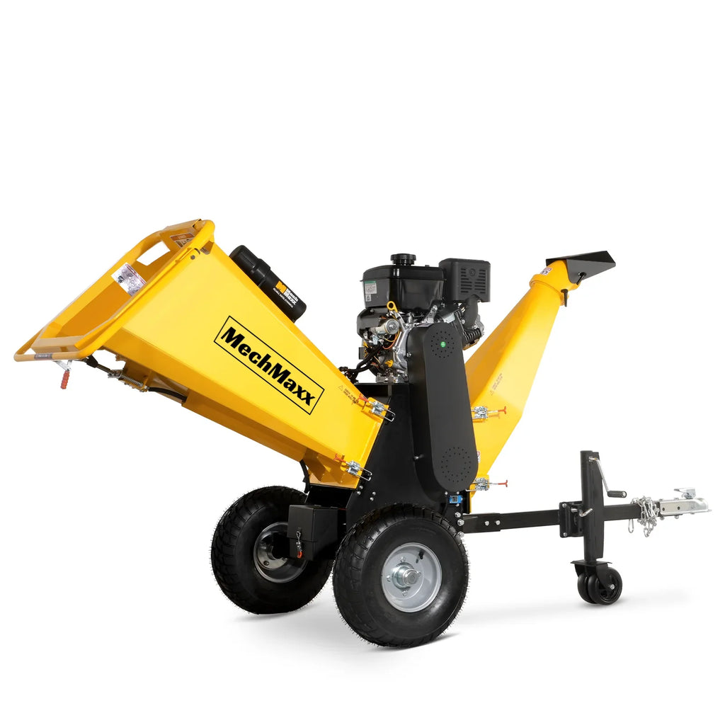 MechMaxx 6 inch E-start B&S VANGUARD 408cc 14hp Gasoline Engine Powered Drum Wood Chipper,   P4206