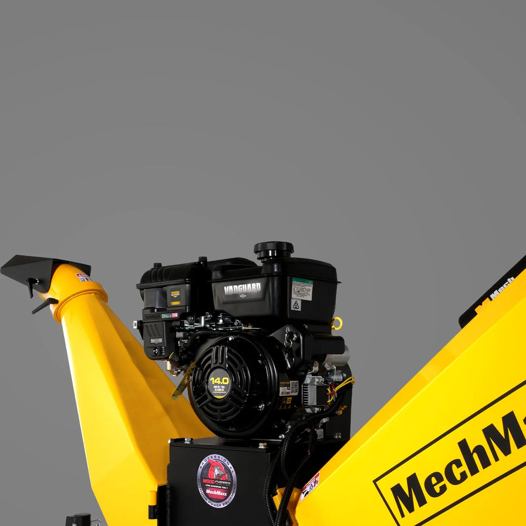 MechMaxx 6 inch E-start B&S VANGUARD 408cc 14hp Gasoline Engine Powered Drum Wood Chipper,   P4206