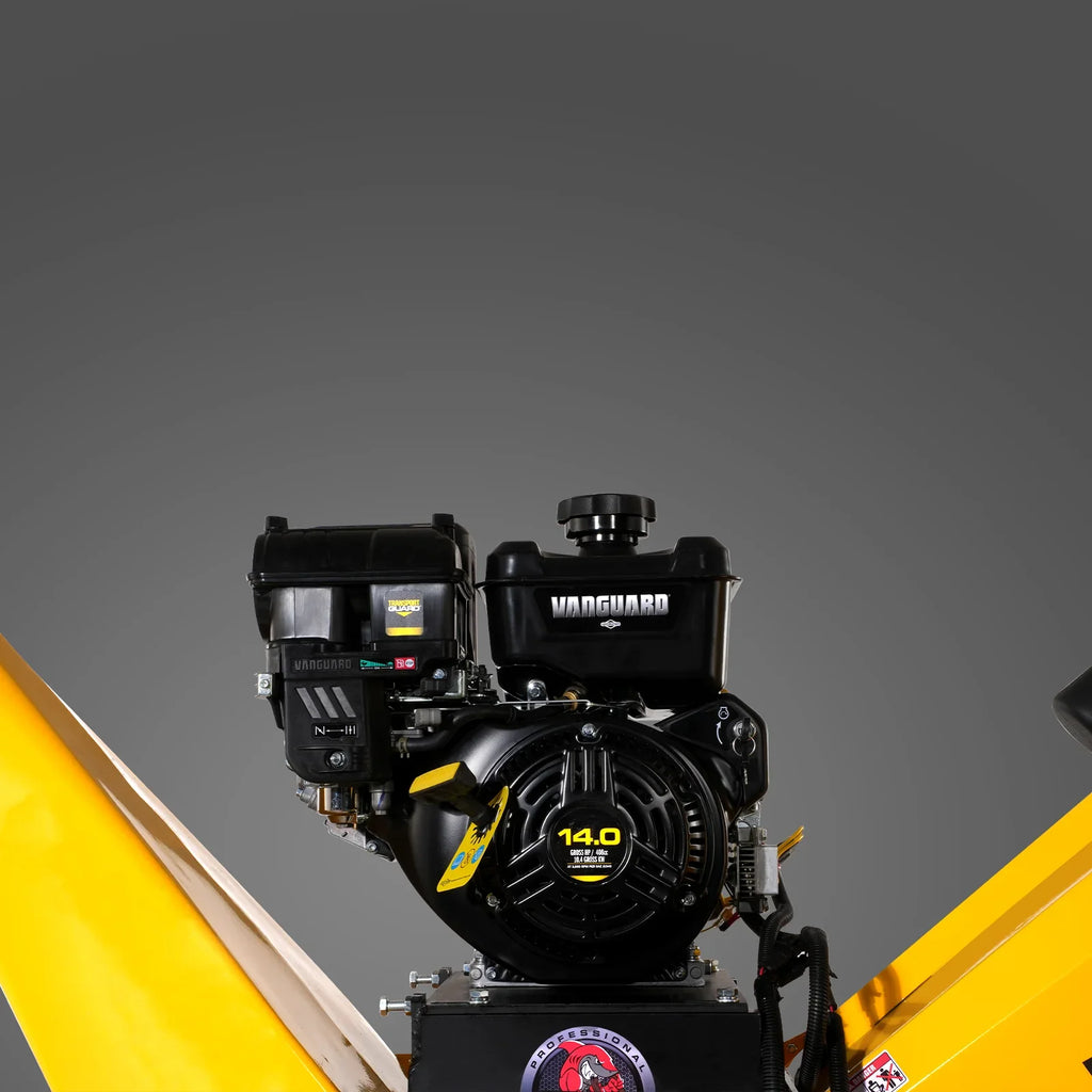 MechMaxx 6 inch E-start B&S VANGUARD 408cc 14hp Gasoline Engine Powered Drum Wood Chipper,   P4206