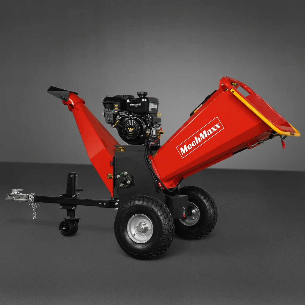 MechMaxx 6 inch E-start B&S VANGUARD 408cc 14hp Gasoline Engine Powered Drum Wood Chipper ,  P4206